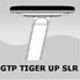 GTP Tiger UP: stałe, materiał - stal malowana SLR, nakładki - skóra