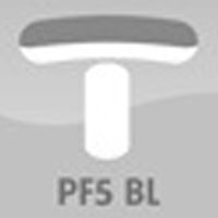 PF5-BL: stałe, materiał - stal malowana BL, nakładki - tk. tapicerska