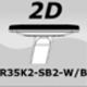 R35K2-SB2-W/B: reg. 2D, materiał - tw. sztuczne biało-czarne, nakładki - poliuretan (PU) czarne