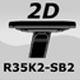 R35K2-SB2: reg. 2D, materiał - tw. sztuczne czarne, nakładki - poliuretan (PU) czarne