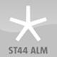 ST44-ALM: pięcioramienna, materiał - aluminium malowane ALM