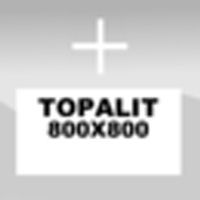 blatem Topalit, kwadratowym, o gr. 18 mm, gł. 800 mm i szer. 800 mm