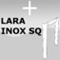 podstawą stołu LARA INOX SQ