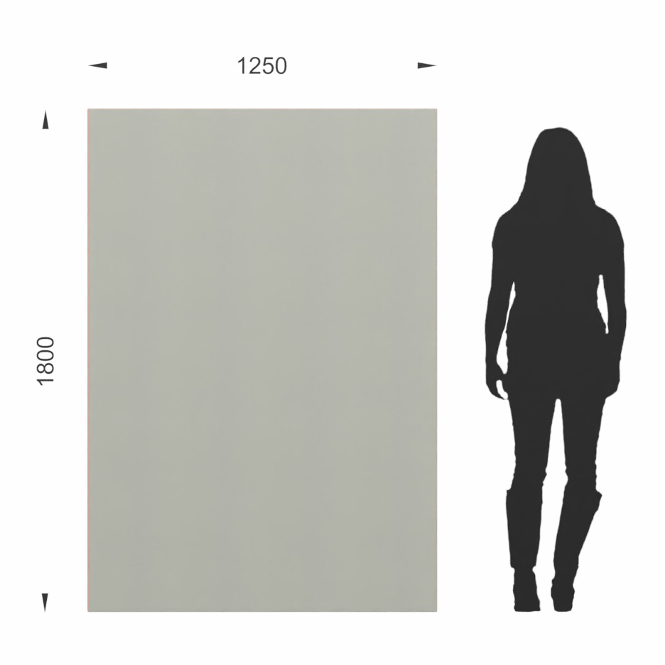 Ścianka podłogowa Softwork Ekran akustyczny tapicerowany 1800 x 1250 x 55 mm, bez podstawy, Tkanina Step popielaty i pomarańczowy