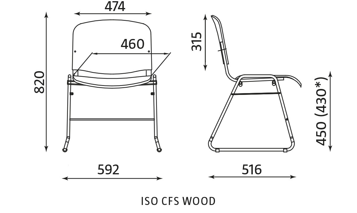 Główna galeria - Krzesło konferencyjne ISO CFS WOOD (2)