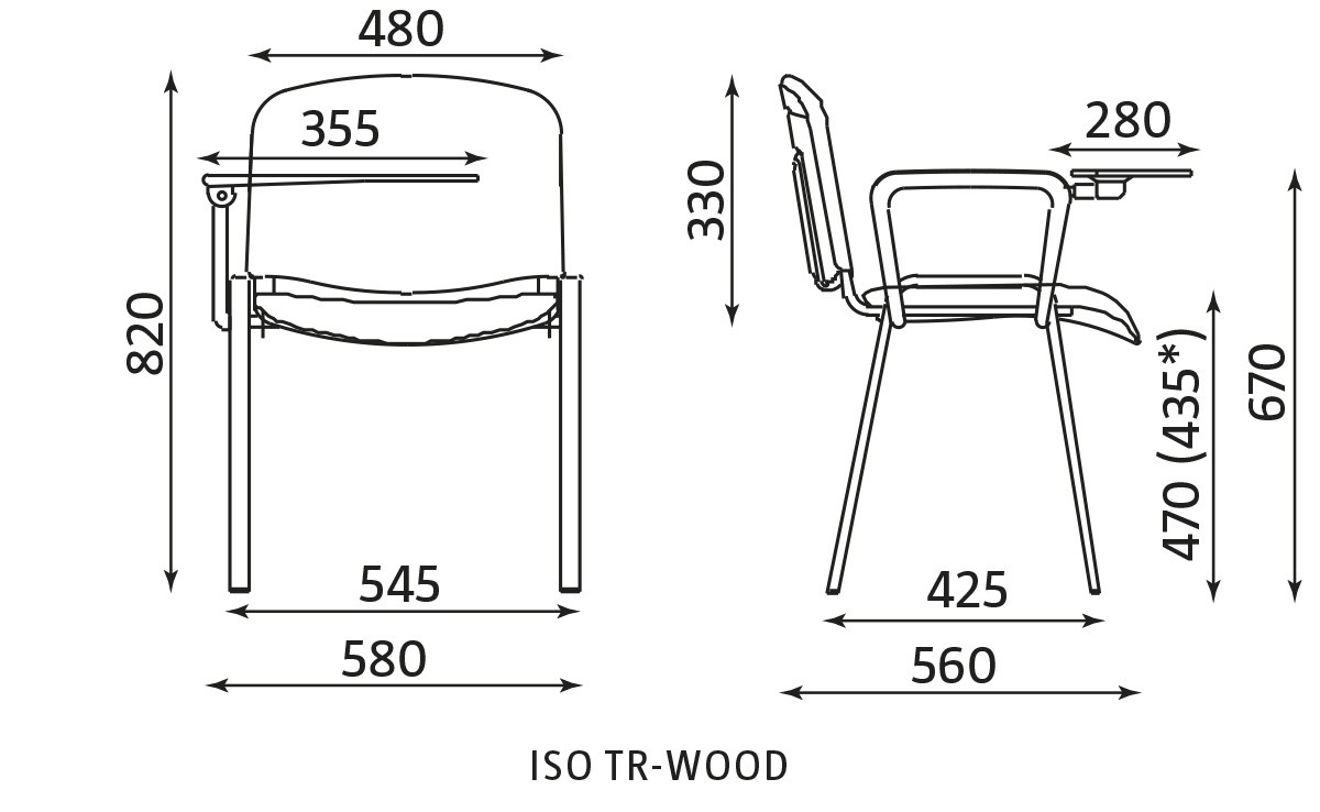 Główna galeria - Krzesło konferencyjne ISO TR WOOD (5)