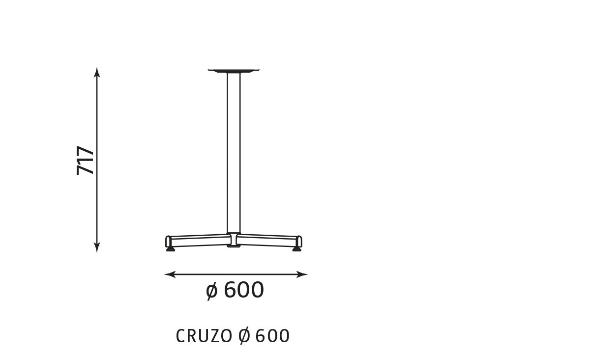 Główna galeria - Podstawa do stołu CRUZO Ø 600 (2)