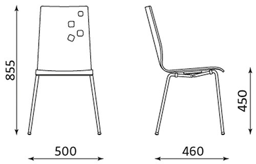 Główna galeria - Krzesło kawiarniane AMMI (2)