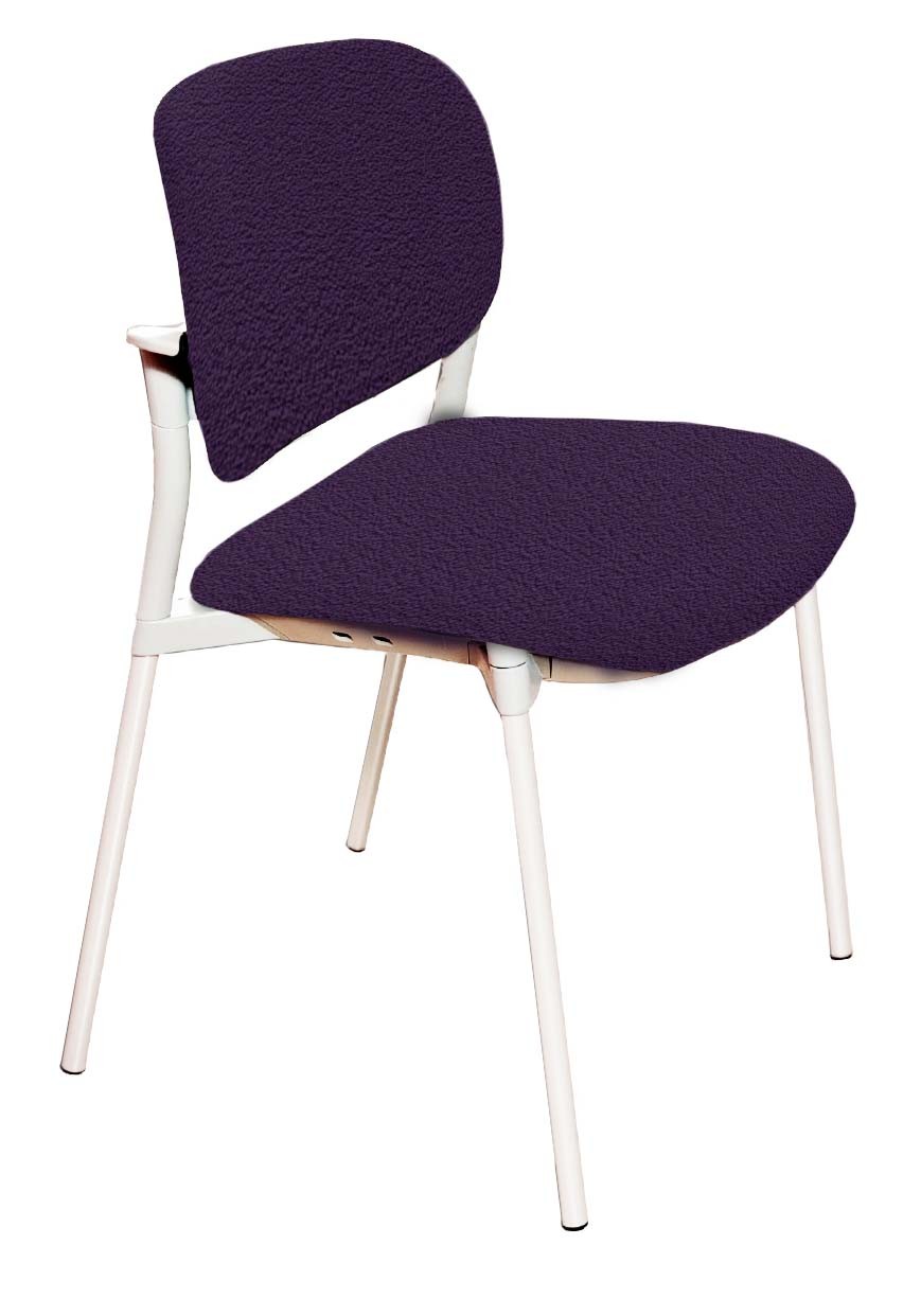 Krzesło konferencyjne NEROLI Nowy Styl - Majencia  Tapicerowane FIOLETOWE