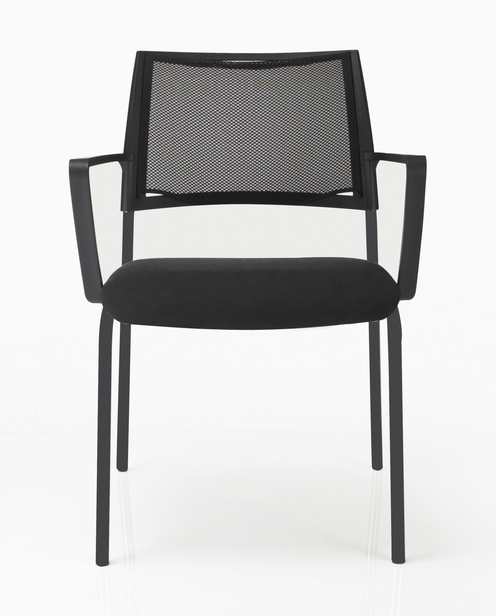 Krzesło konferencyjne SOYA Nowy Styl - Majencia  Ciemno Szare