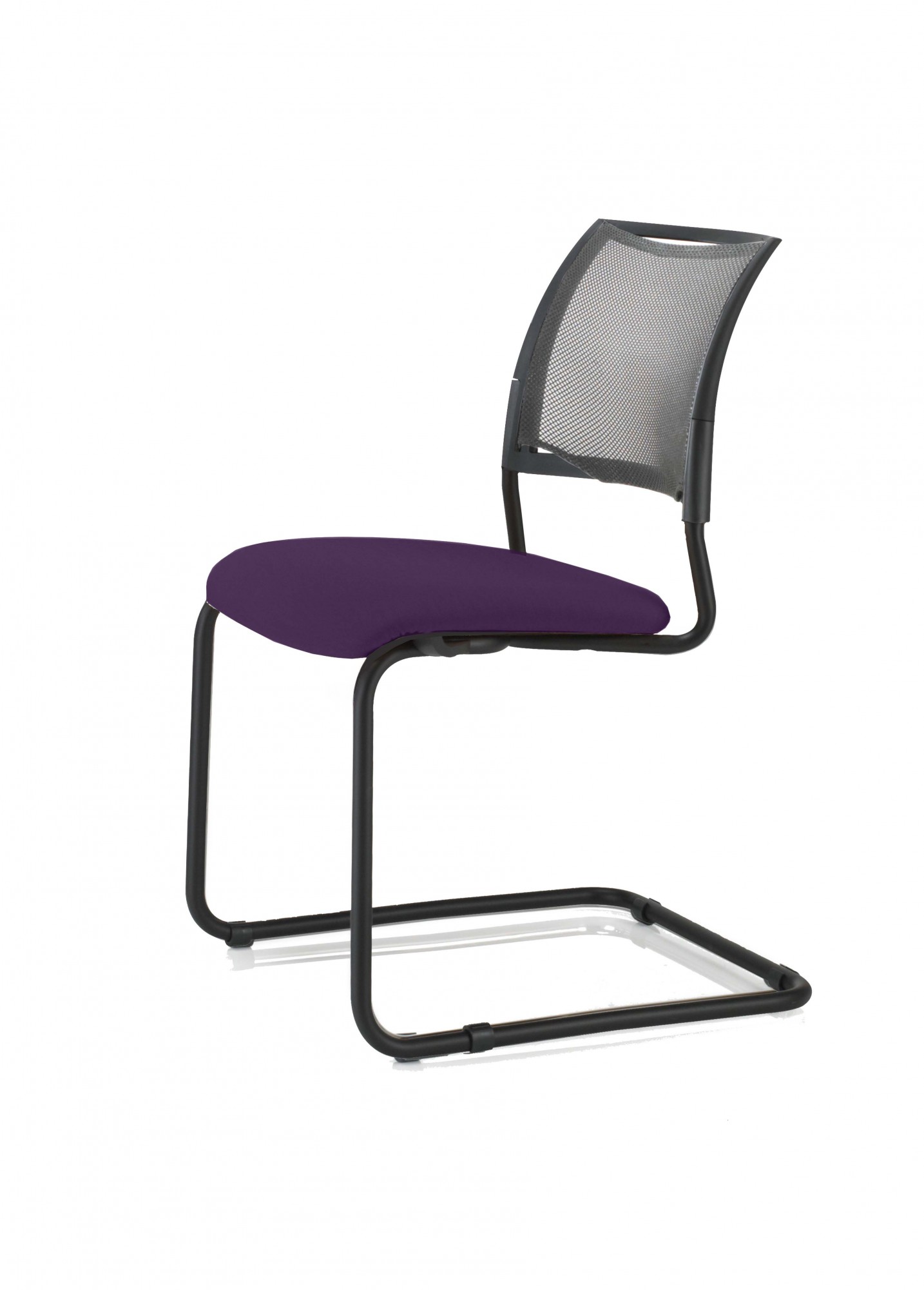 Krzesło konferencyjne SOYA Nowy Styl - Majencia  FIOLETOWE PŁOZA