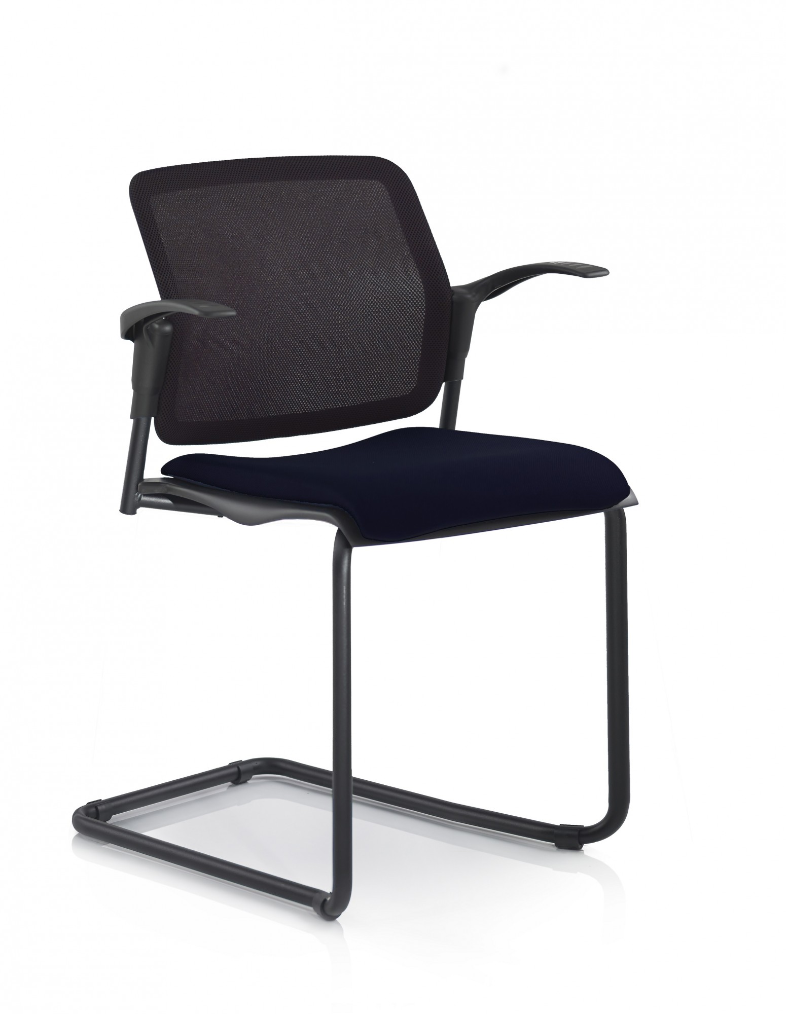 Krzesło konferencyjne WIKIDO Nowy Styl - Majencia  Podłokietniki Płoza Czarne