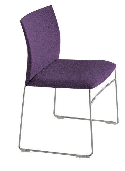 Krzesło konferencyjne LINE Nowy Styl - Majencia  Fioletowe