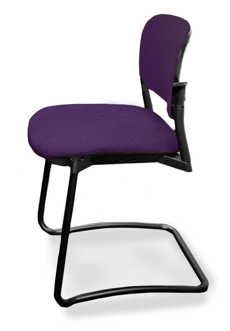 Krzesło konferencyjne NEROLI Nowy Styl - Majencia  Fioletowe Płoza