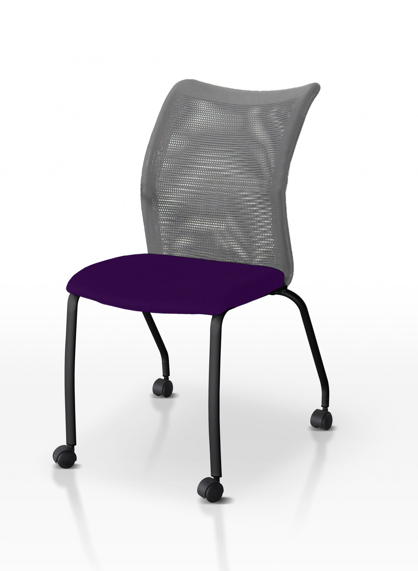 Krzesło konferencyjne SEDNA Nowy Styl - Majencia  Fioletowe Kółka