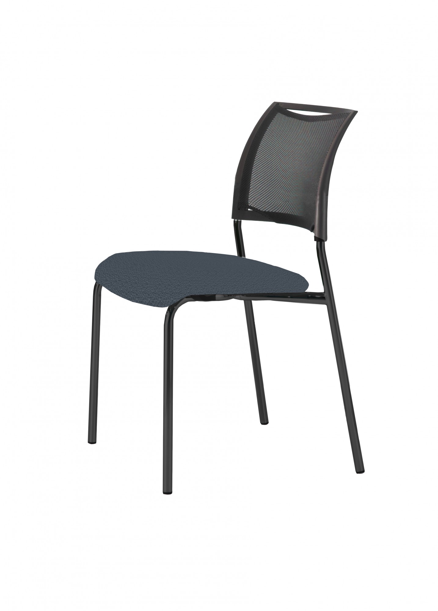 Krzesło konferencyjne SOYA Nowy Styl - Majencia  Szare Oparcie siatka