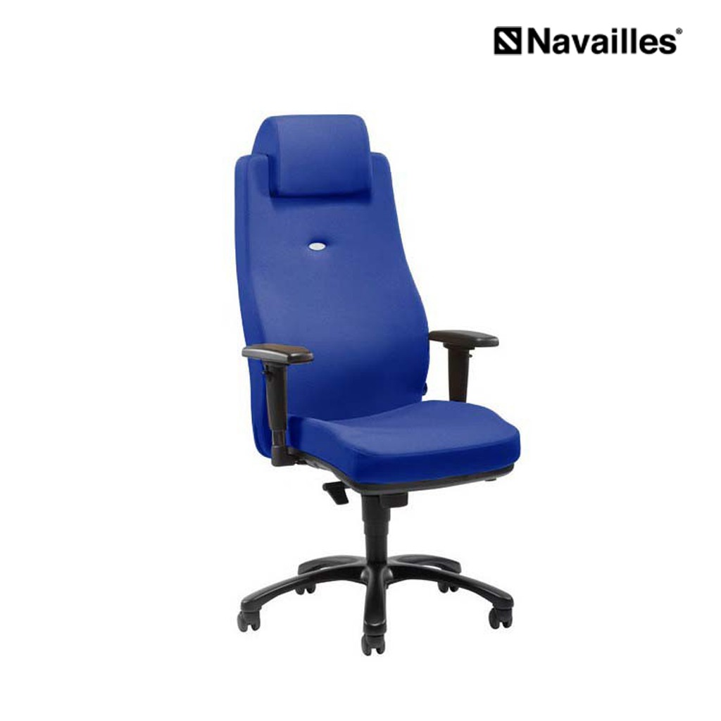 FOTEL OBROTOWY LEAD ERNEST firmy NAVAILLES  Niebieski