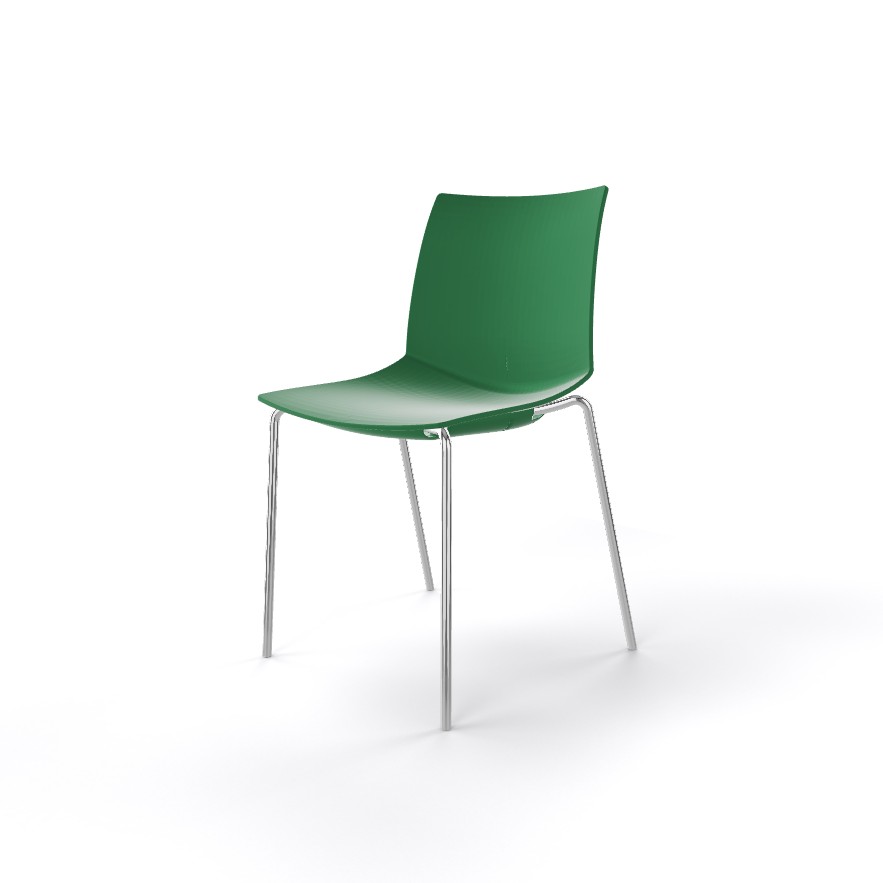 Główna galeria - Krzesło kawiarniane KANVAS NA firmy GABER - Made in ITALY - Czerwone (7)