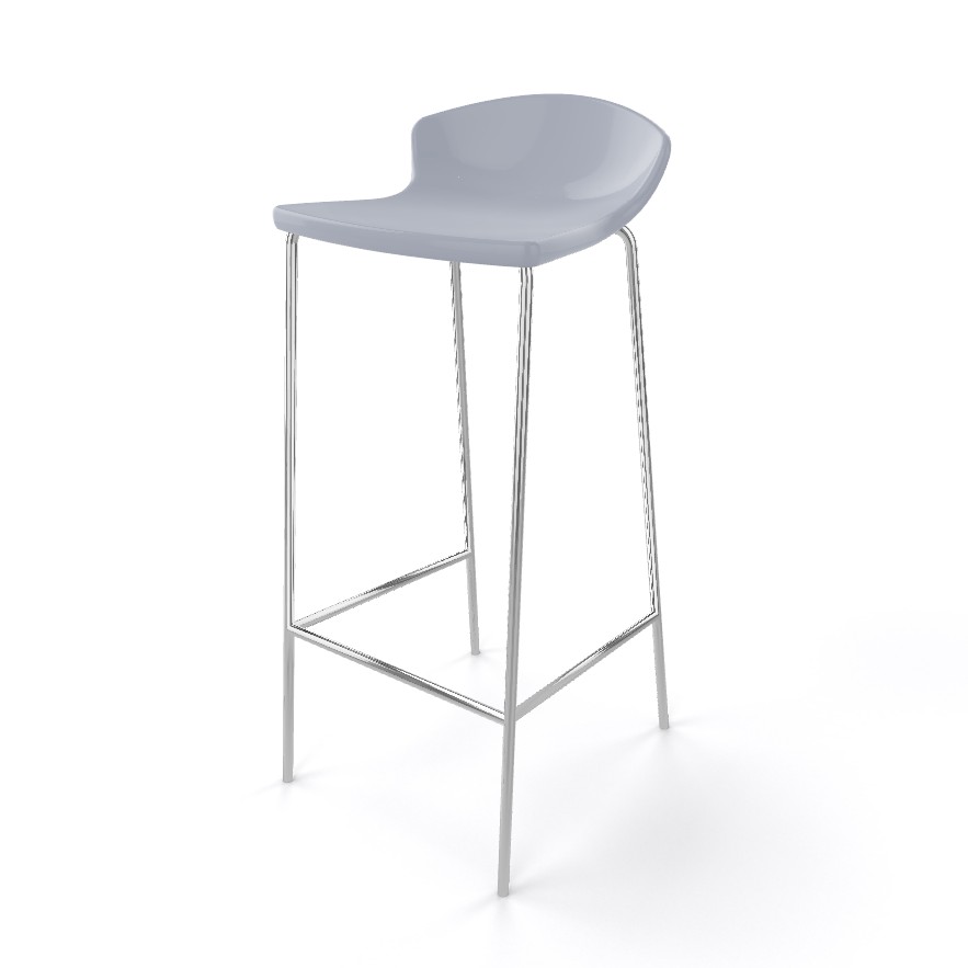 Krzesło barowe / HOKER EASY H77 firmy GABER - Made in ITALY - Szare