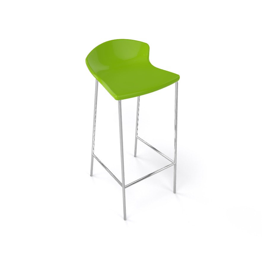 Główna galeria - Krzesło barowe / HOKER EASY H77 firmy GABER - Made in ITALY - Zielone (2)