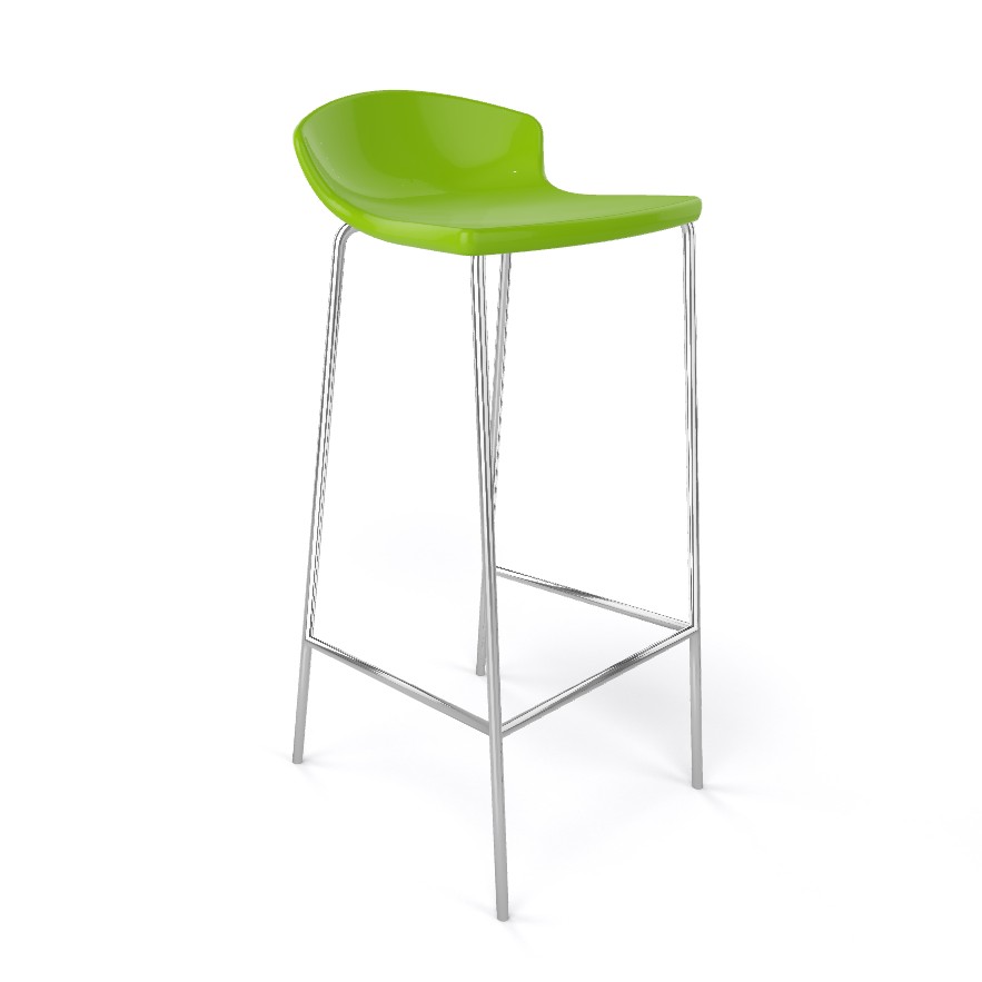 Główna galeria - Krzesło barowe / HOKER EASY H77 firmy GABER - Made in ITALY - Zielone (3)