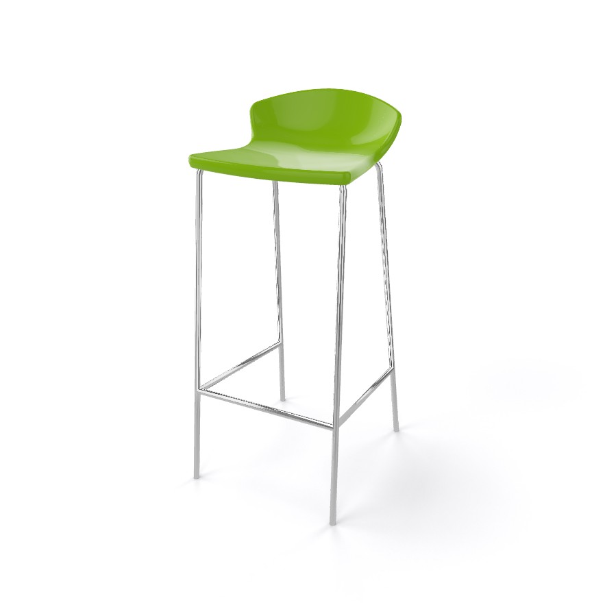 Główna galeria - Krzesło barowe / HOKER EASY H77 firmy GABER - Made in ITALY - Zielone (4)