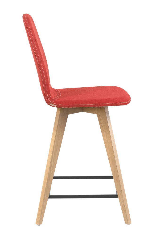 Krzesło barowe / HOKER MOOD 11 firmy MOBITEC  - Pomarańczowe