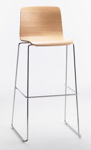 Krzesło barowe / HOKER BEBO SL 78 firmy SOFTLINE 1979 - Made in ITALY - Dąb Naturalny