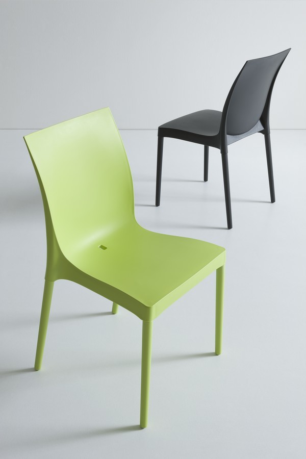 Główna galeria - Krzesło ogrodowe, kawiarniane, cateringowe GABER - IRIS - MADE IN ITALY - Zielone (4)