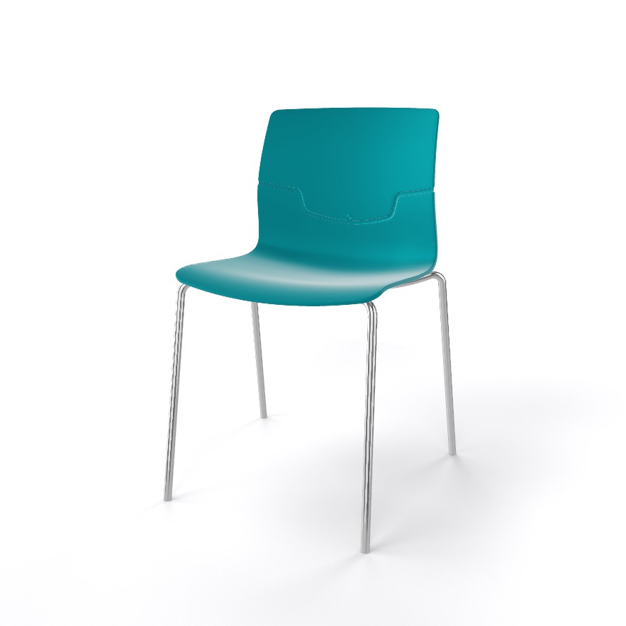 Główna galeria - Krzesło kawiarniane SLOT FILL NA firmy GABER - Made in ITALY - Niebieskie (3)