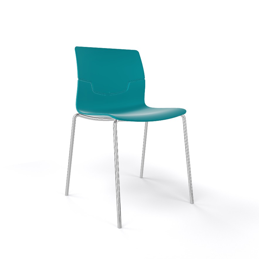 Główna galeria - Krzesło kawiarniane SLOT FILL NA firmy GABER - Made in ITALY - Niebieskie (4)