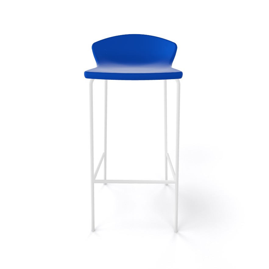 Krzesło barowe / HOKER EASY H67 firmy GABER - Made in ITALY - Ciemno Niebieskie