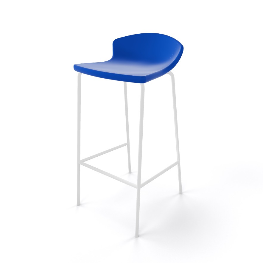 Główna galeria - Krzesło barowe / HOKER EASY H67 firmy GABER - Made in ITALY - Ciemno Niebieskie (4)