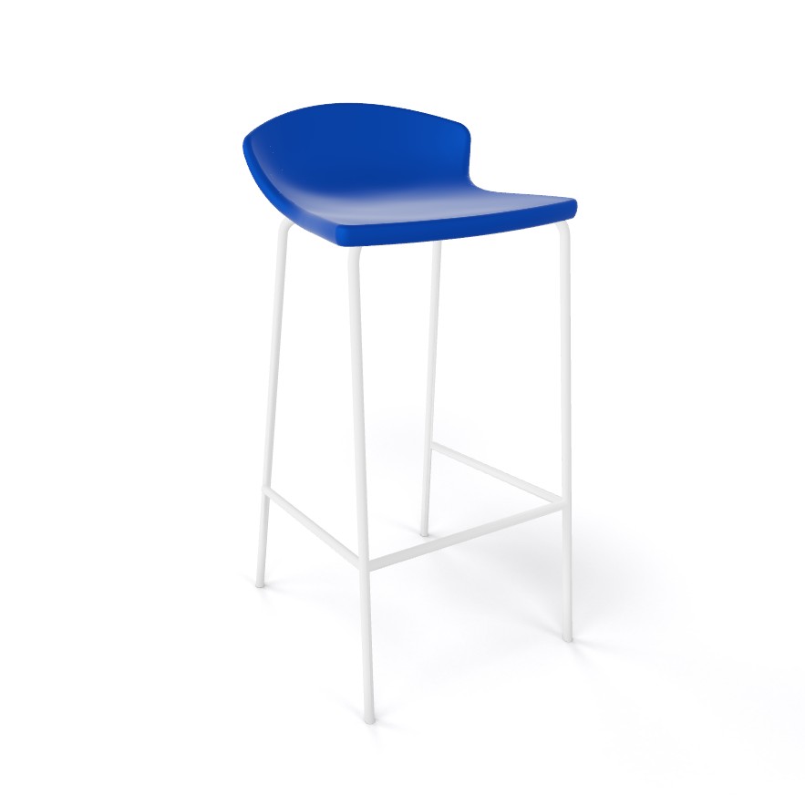 Główna galeria - Krzesło barowe / HOKER EASY H67 firmy GABER - Made in ITALY - Ciemno Niebieskie (5)