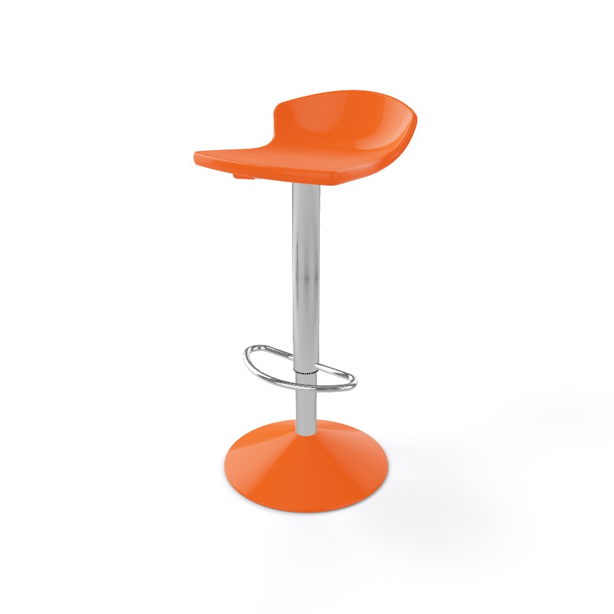 Główna galeria - Krzesło barowe / HOKER GULIVER firmy GABER - Made in ITALY - Pomarańczowe (3)