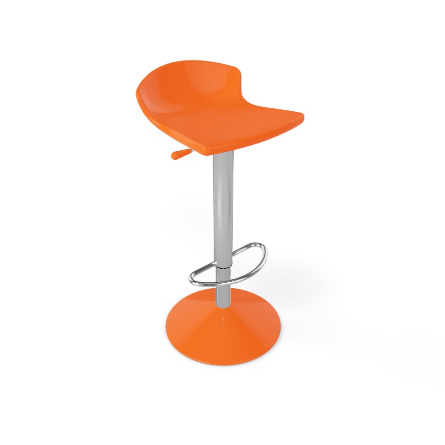 Główna galeria - Krzesło barowe / HOKER GULIVER firmy GABER - Made in ITALY - Pomarańczowe (4)