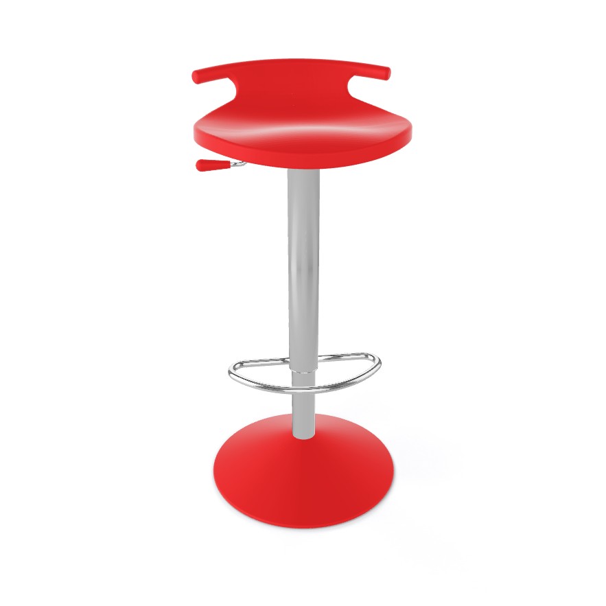 Krzesło barowe / HOKER TOM firmy GABER - Made in ITALY - Czerwone