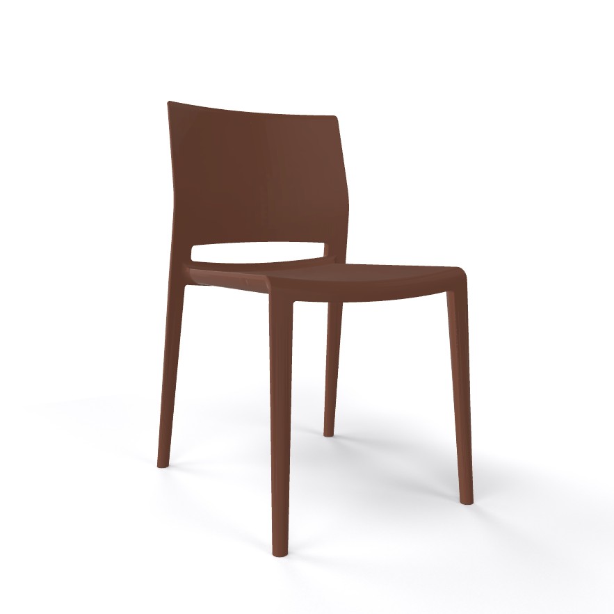 Krzesło ogrodowe, kawiarniane, cateringowe GABER - BAKHITA k. Brązowy