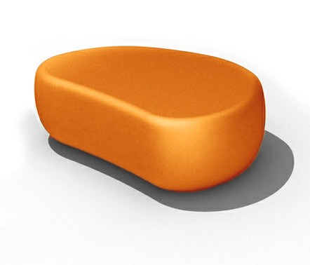 PUFA z polietylenu FEEK BEAN - Pomarańczowa