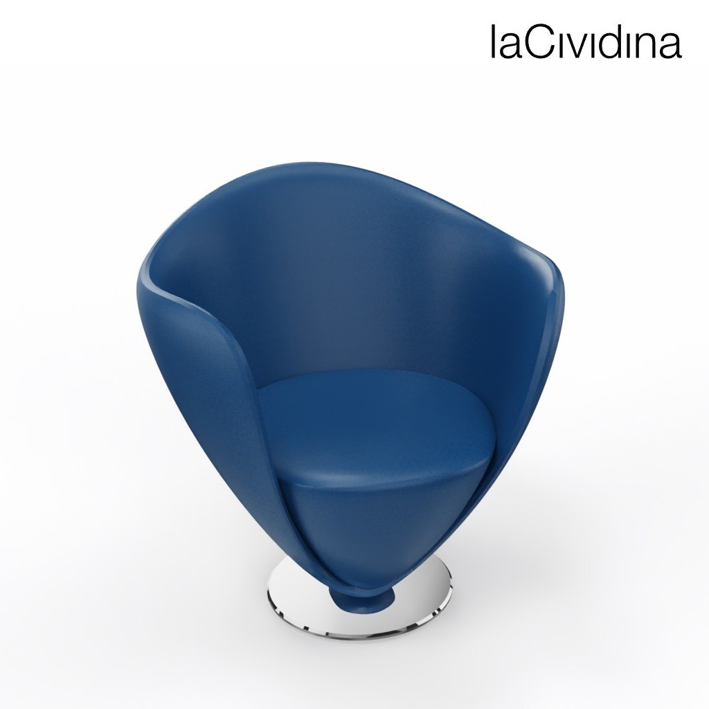 Główna galeria - Fotel PETIT firmy LA CIVIDINA - Niebieski (7)
