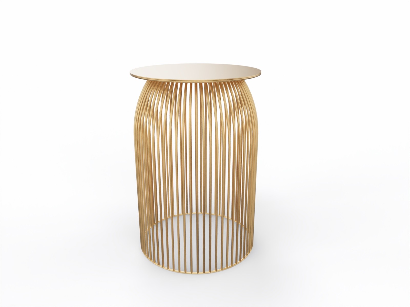 Stolik kawowy TURI TURI firmy LA CIVIDINA - Złoty