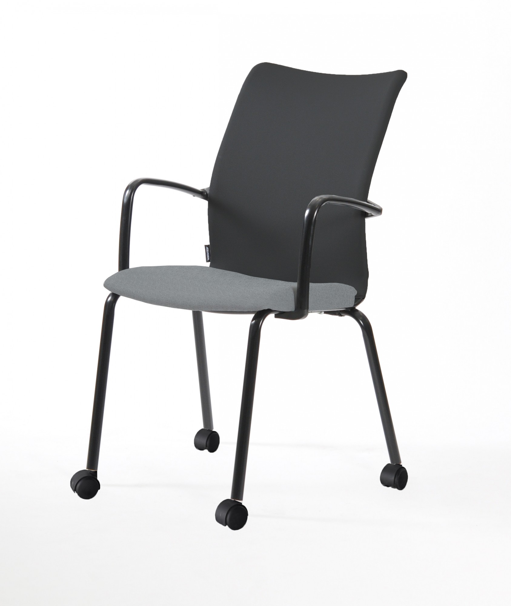 Krzesło konferencyjne SEDNA Nowy Styl - Majencia Szare na Kółkach