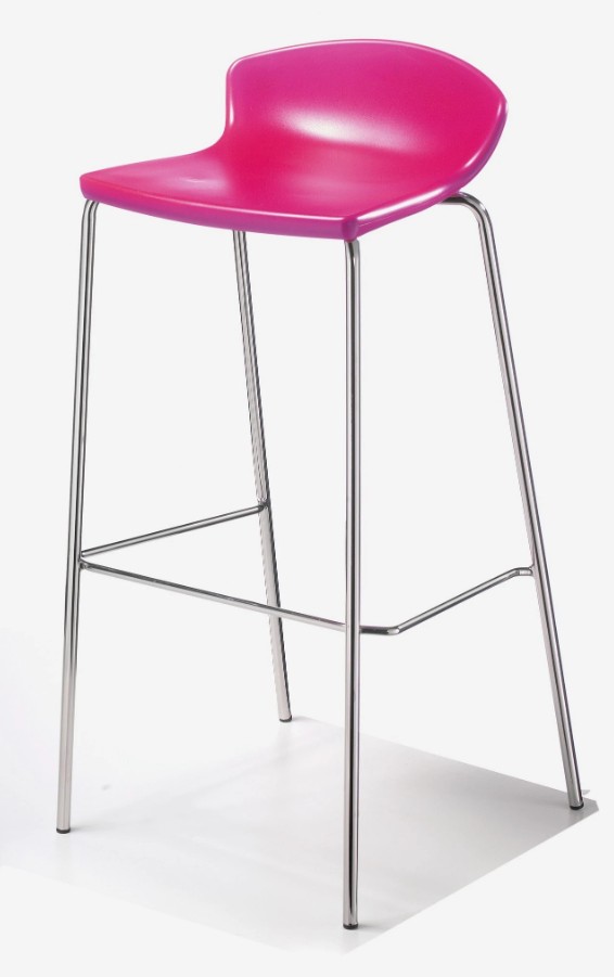 Krzesło barowe / HOKER EASY H77 firmy GABER - Made in ITALY - Różowe
