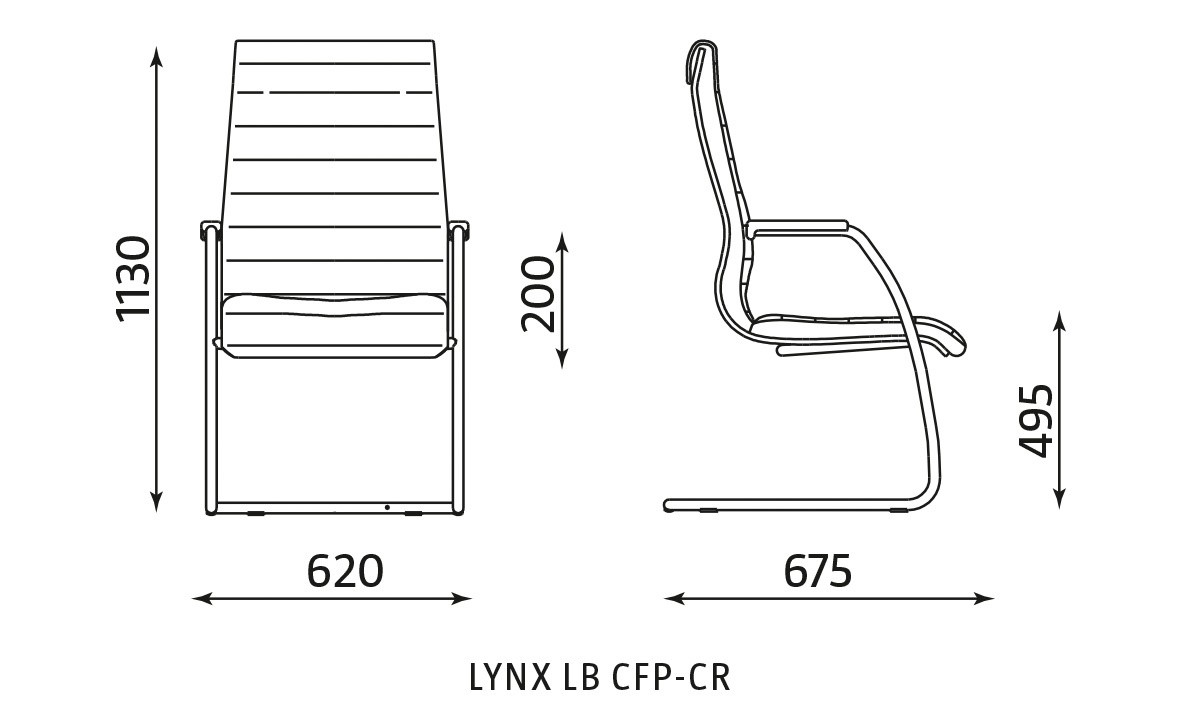 Główna galeria - Fotel stacjonarny LYNX LB CFP-CR (2)