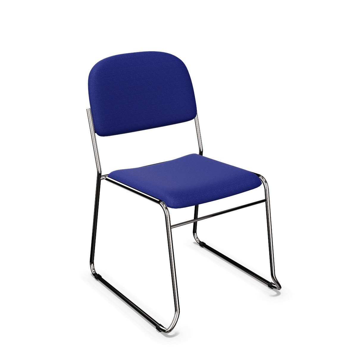 Krzesło konferncyjne  VESTA NEW - Chrom, Granatowe