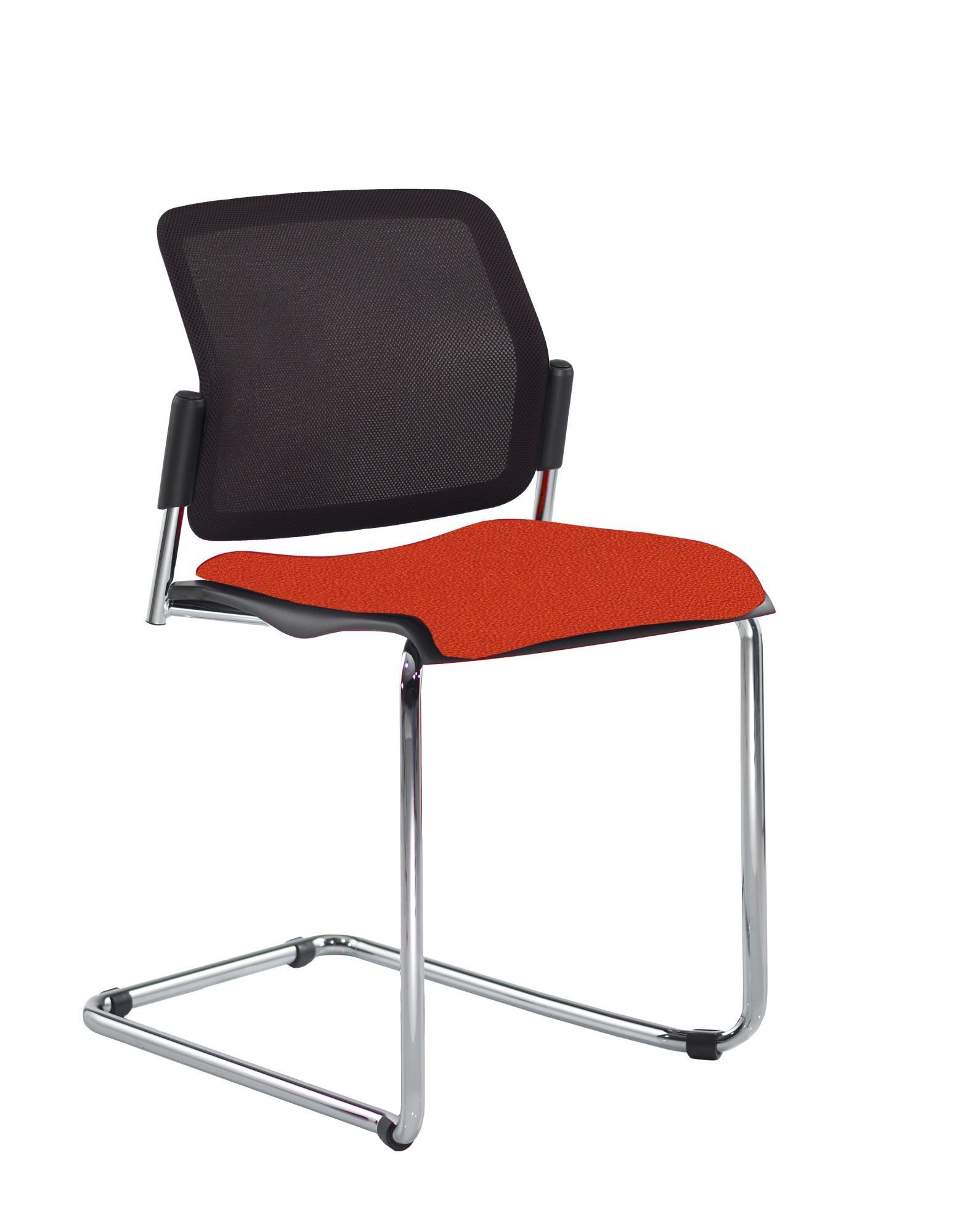 Krzesło konferencyjne WIKIDO Nowy Styl - Majencia, Płoza chrom, Oparcie siatka