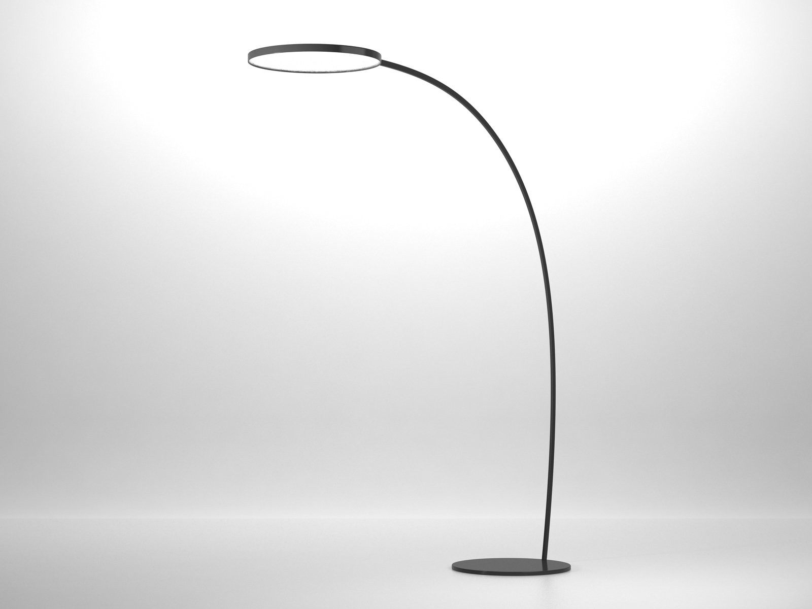 Główna galeria - Lampa łukowa, podłogowa BOW - LIGNE ROSET - kolor czarny (4)