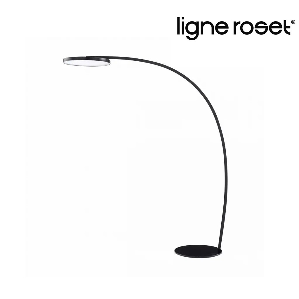 Lampa łukowa, podłogowa BOW - LIGNE ROSET - kolor czarny