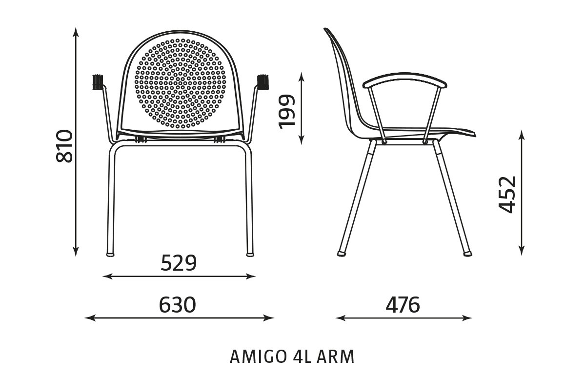 Główna galeria - Krzesło konferencyjne AMIGO 4L ARM (3)