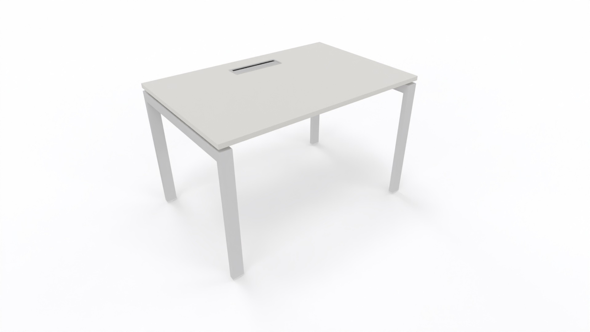 Biurko Conecto Białe 1200x800 z manualną regulacją wysokości firmy Majencia-Nowy Styl